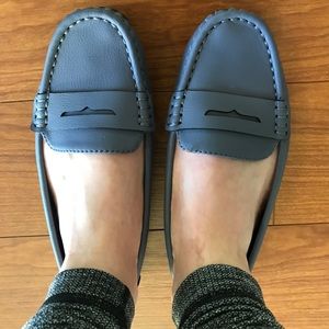 Loafers size 7, slate blue-gray